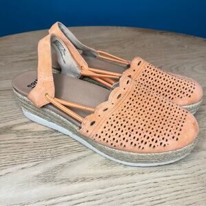 EARTH® Buran Azalea Espadrilles Platform  Sandals Cantaloupe Peach